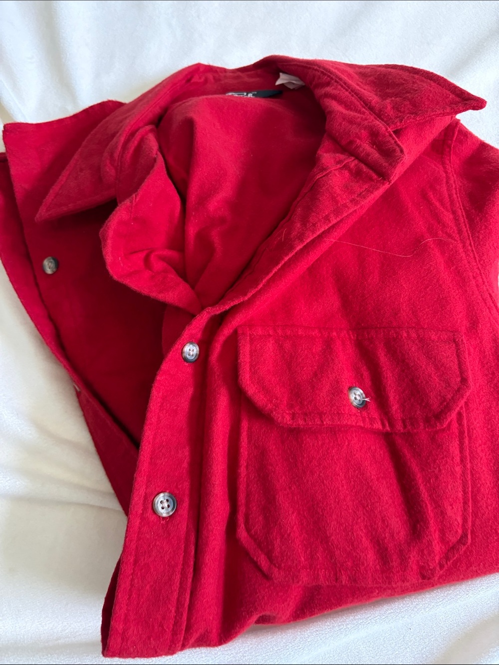 Woolrich Men's Red Long Sleeve Shirt Jacket -Large - Picture 9 of 9